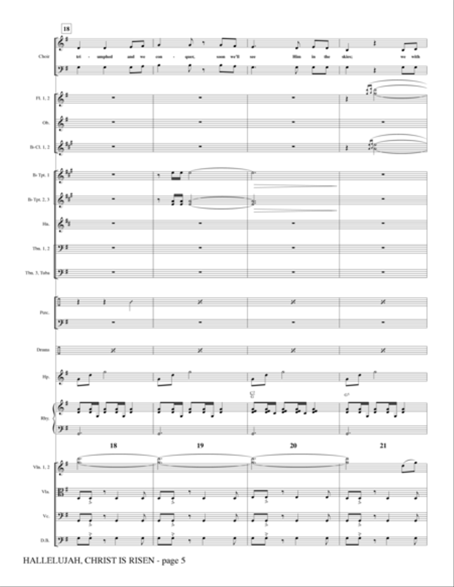 Hallelujah, Christ Is Risen - Full Score Choir scores gallery preview page 5