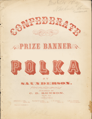 Confederate Prize Banner Polka