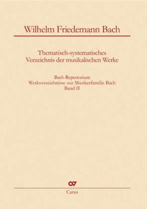 Book cover for Bach-Repertorium, volume 2: Wilhelm Friedemann Bach