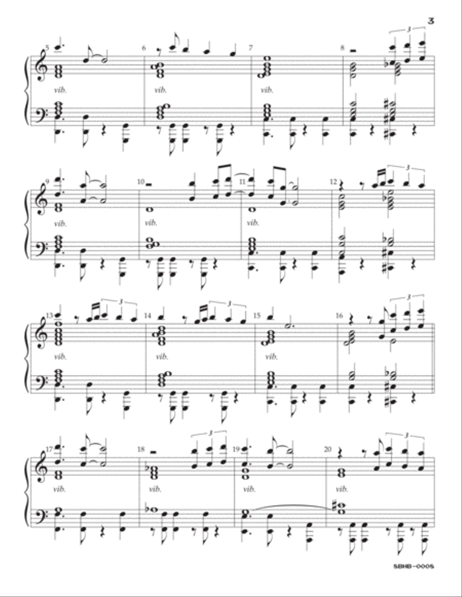 Death Of A Bachelor Handbell Choir scores gallery preview page 3