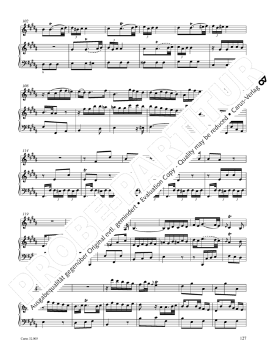 Gesamtausgabe Band 3 (Kammermusik: Duette, Solo- und Triosonaten) Score scores gallery preview page 148