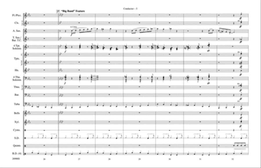Blues in the Night: Score Marching Band scores gallery preview page 5
