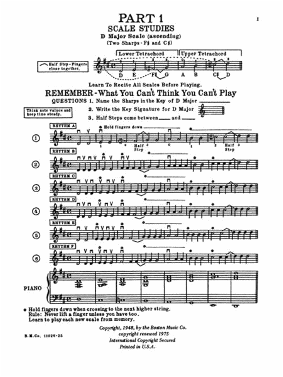 A Tune a Day – Violin A Tune a Day – Violin Violin Solo scores gallery preview page 2