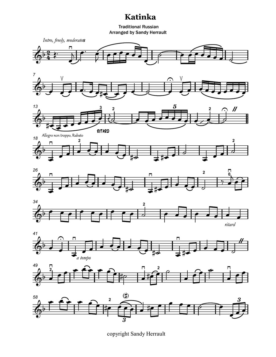 Ten Solos for Intermediate Violin Violin Solo scores gallery preview page 4