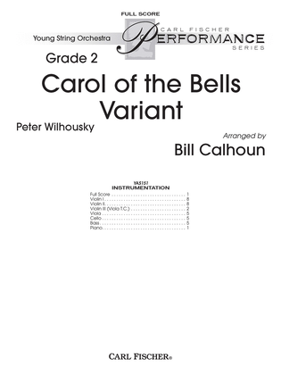Book cover for Carol of the Bells Variant