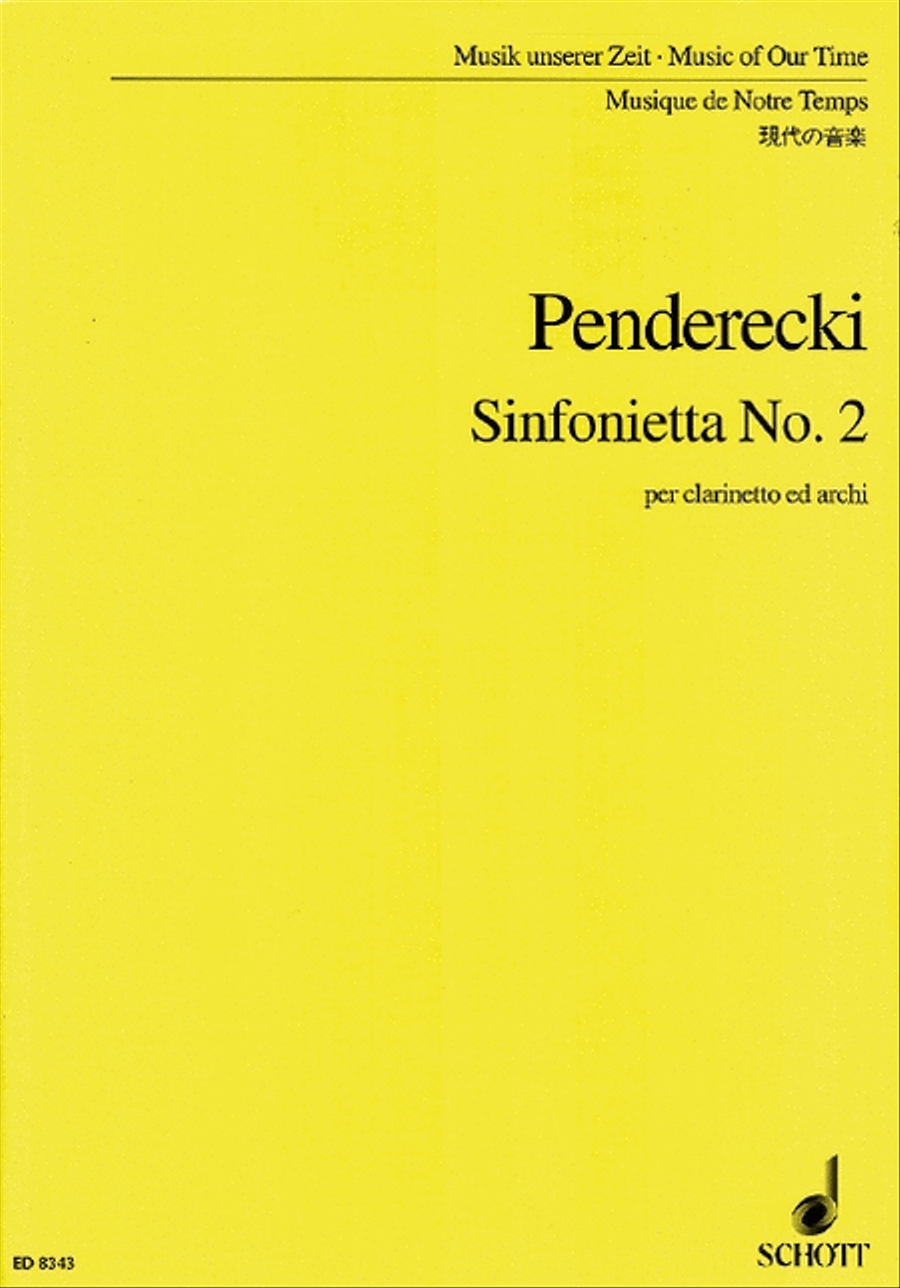 Sinfonietta No. 2 String Orchestra scores gallery preview page 1
