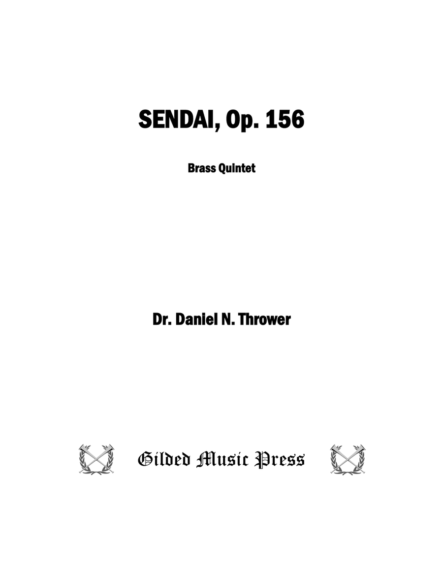 Sendai, Op. 156 Brass Quintet scores gallery preview page 3