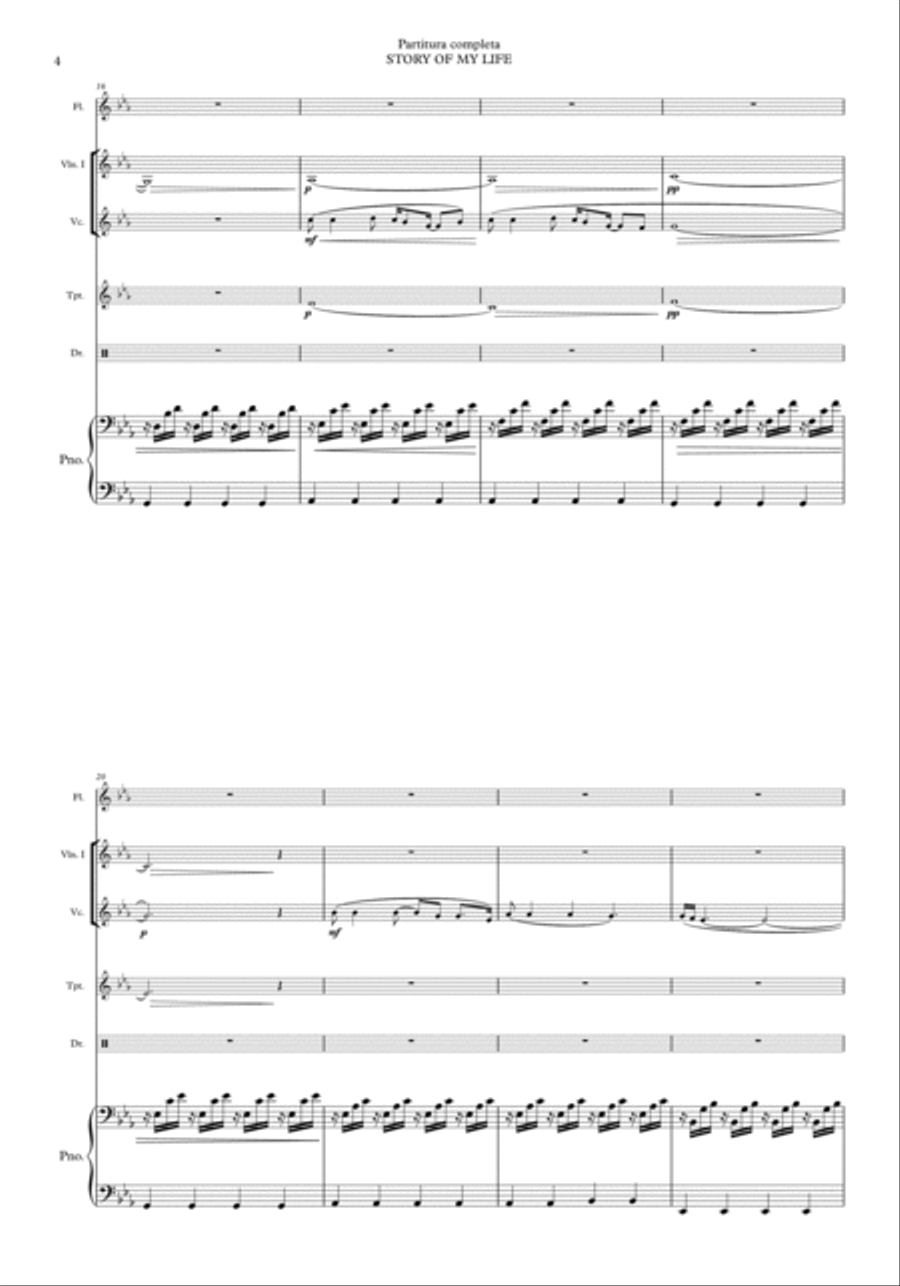 Story Of My Life Small Ensemble scores gallery preview page 4