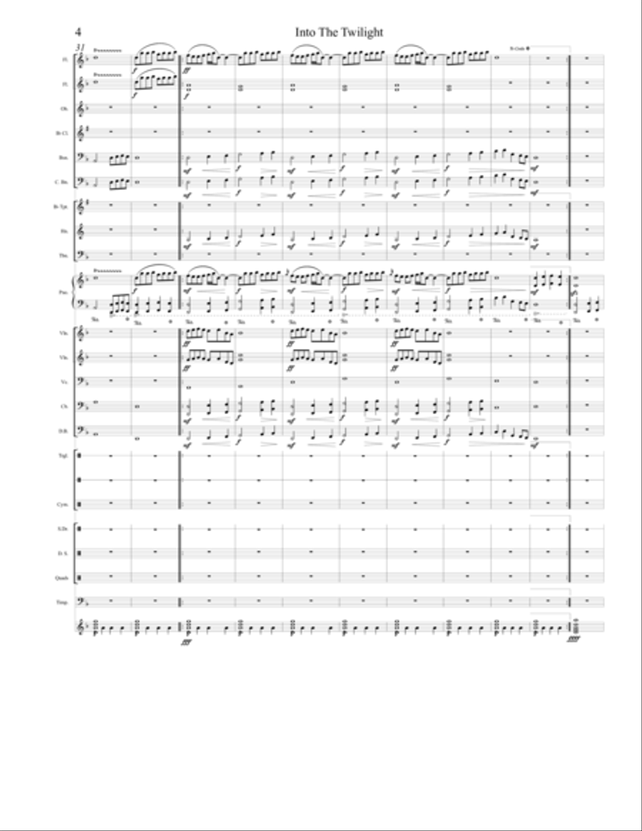 Into The Twilight - For Orchestra Full Orchestra scores gallery preview page 4