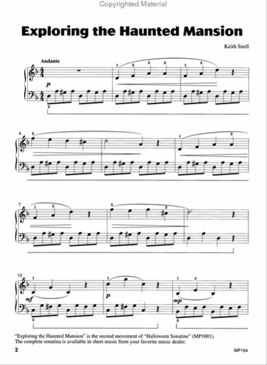 Piano Town Halloween, Level Four Piano Town Halloween, Level Four Piano Method scores gallery preview page 2