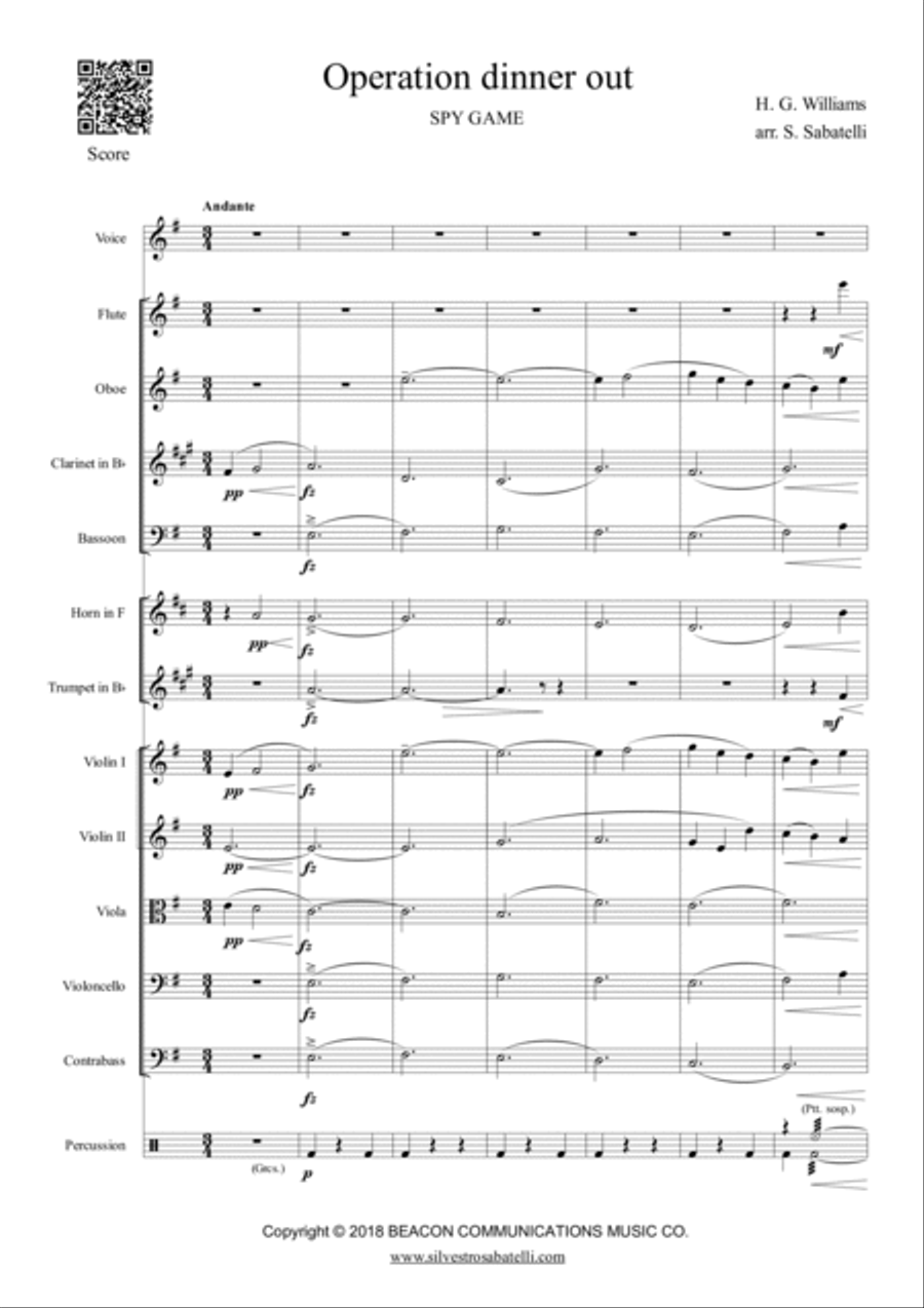 Operation Dinner Out Large Ensemble scores gallery preview page 2
