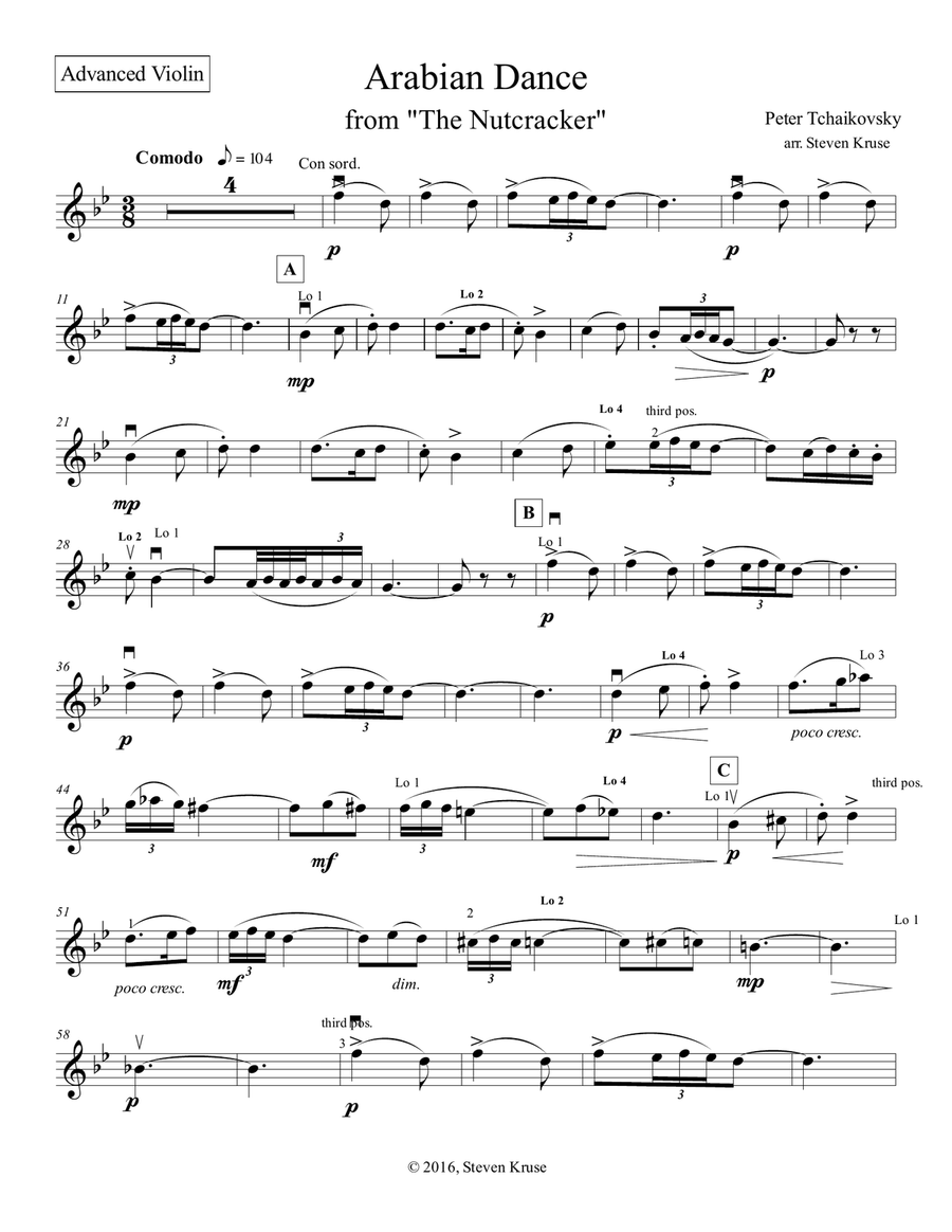 Extra Parts for Arabian Dance from 