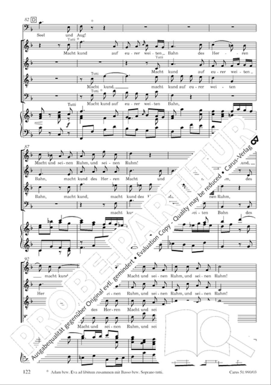 The Creation (Die Schopfung) 4-Part scores gallery preview page 125