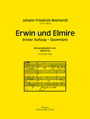 Book cover for Ouvertüre zu "Erwin und Elmire" für Orchester -Ouvertüre zum ersten Akt-