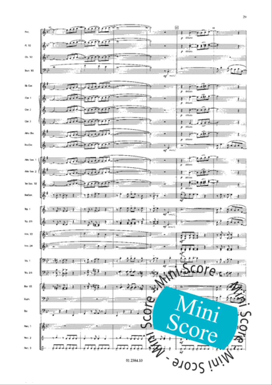 Os Passaros Do Brasil Concert Band scores gallery preview page 37