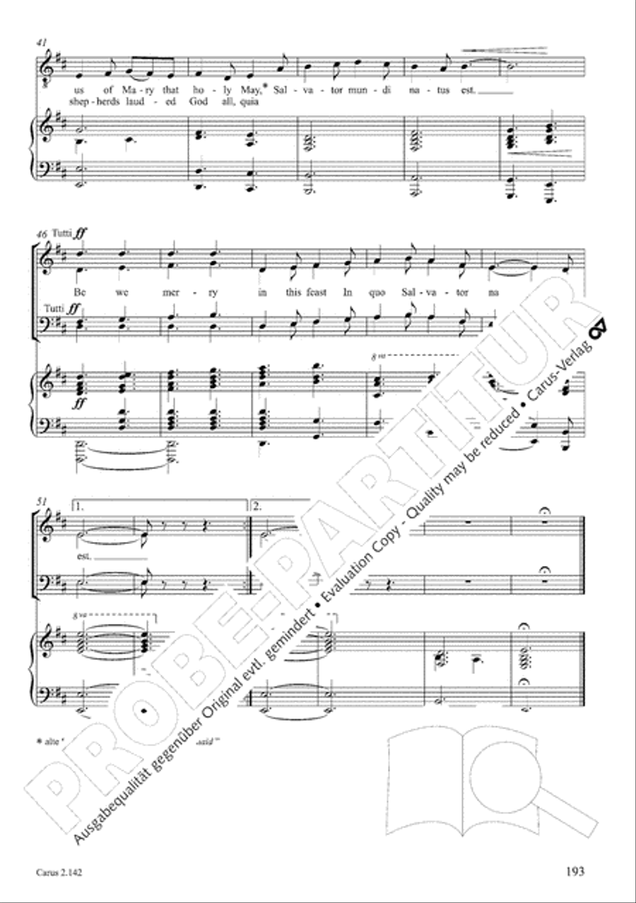 Christmas Carols of the World. Choral collection 4-Part scores gallery preview page 158