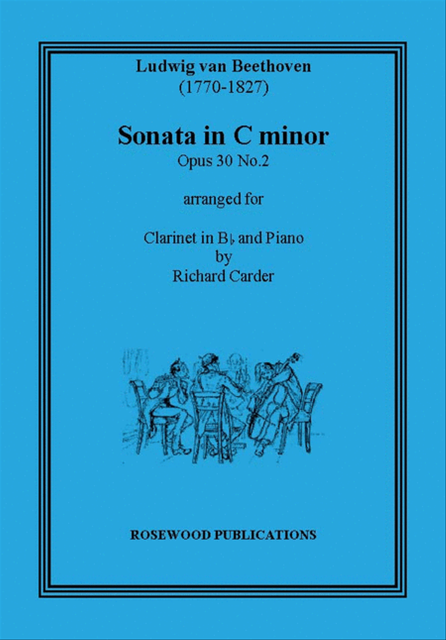 Sonata, Op. 30, No. 2 Clarinet Solo scores gallery preview page 1