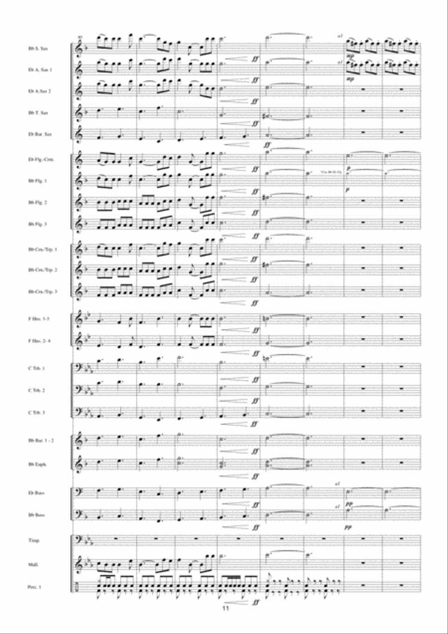Police Academy Fanfare Band scores gallery preview page 12