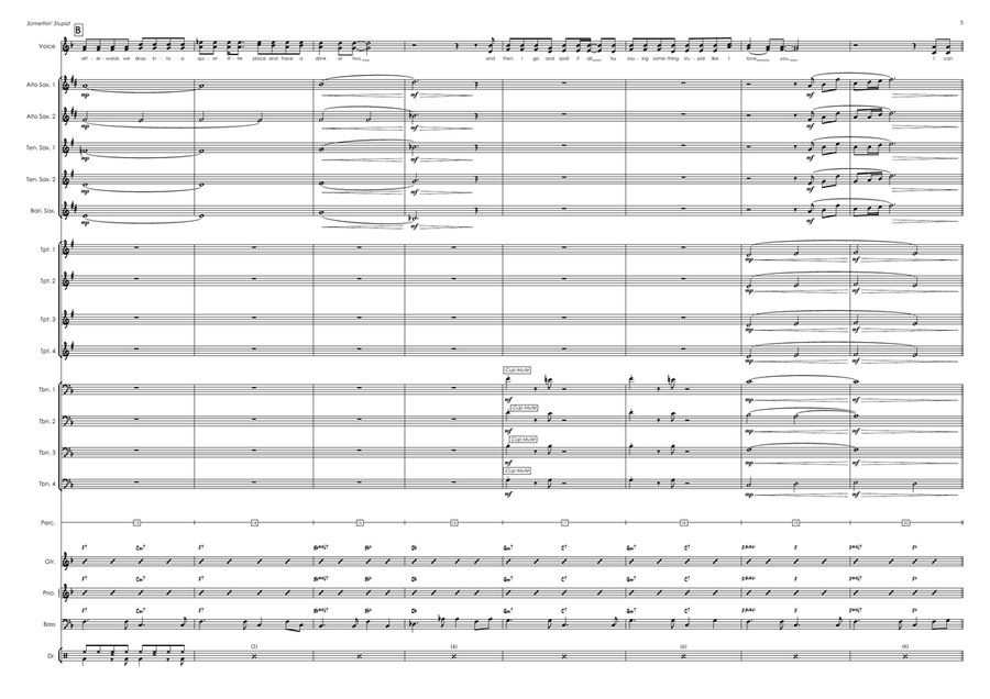 Somethin' Stupid Jazz Ensemble scores gallery preview page 3