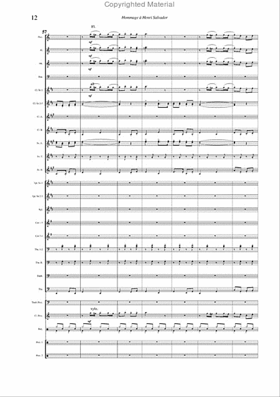 Salvador Medley Concert Band scores gallery preview page 10