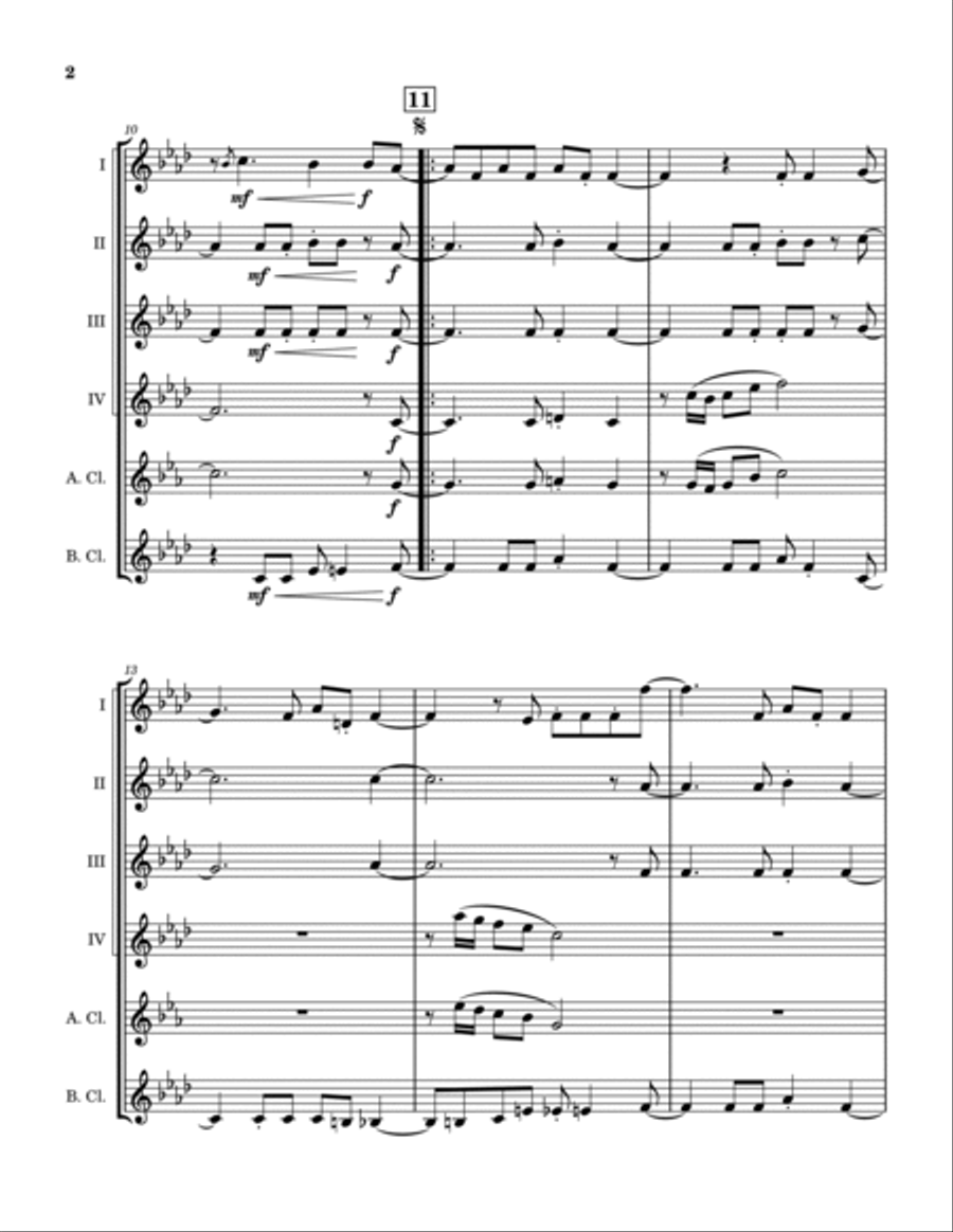 I Heard It Through The Grapevine Clarinet Quintet scores gallery preview page 3