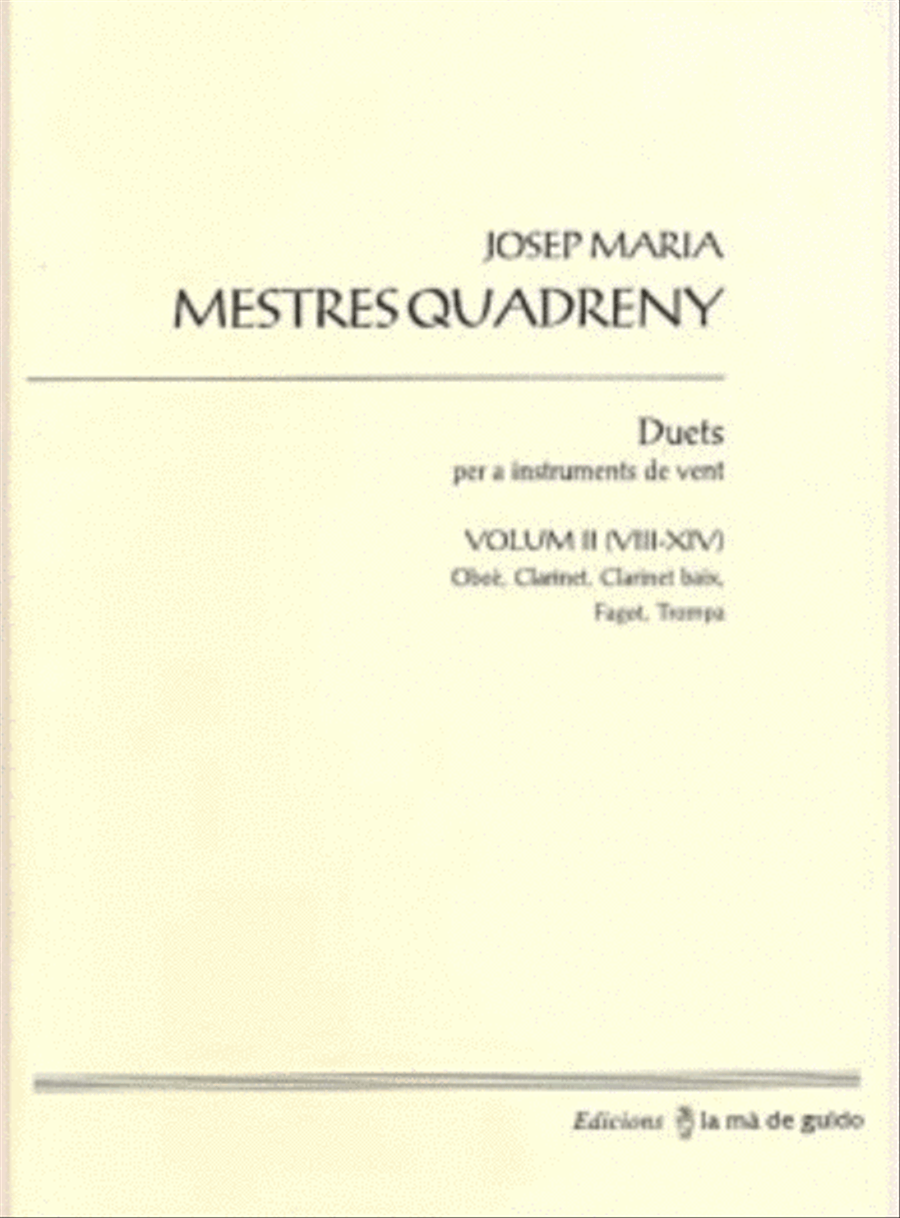 Duets per a instruments de vent II School and Community scores gallery preview page 1