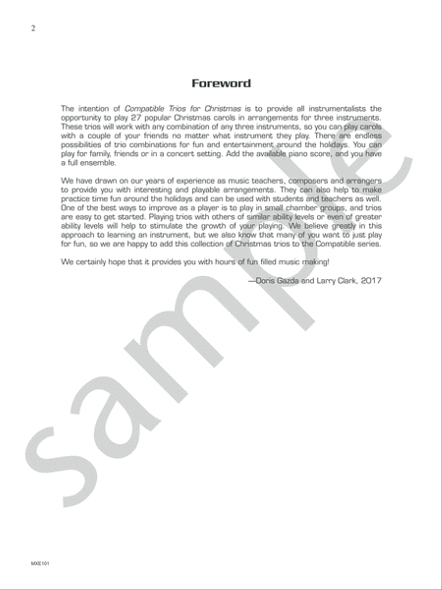 Compatible Trios for Christmas Oboe scores gallery preview page 4