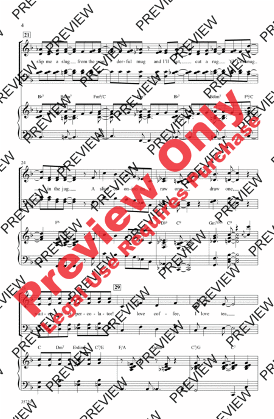 Java Jive 4-Part scores gallery preview page 4