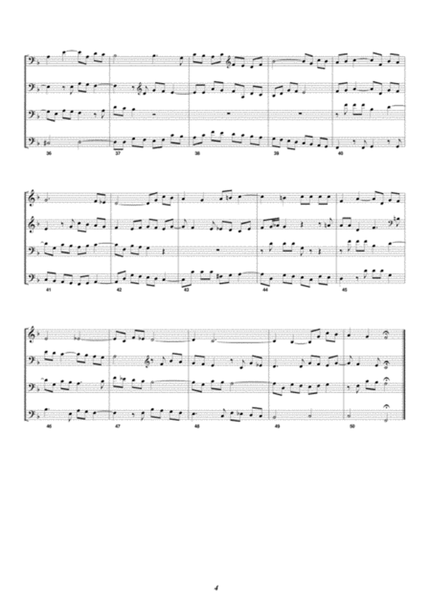 J. S. Bach, Two Fugues from The Well Tempered Clavier transcribed and edited for Double Bass Quart