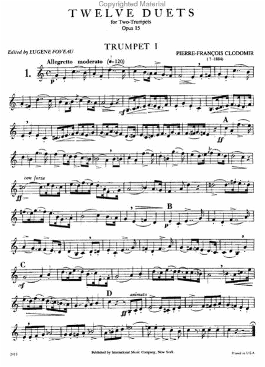 12 Duets Trumpet Duet scores gallery preview page 2
