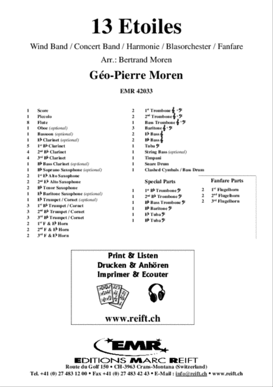 13 Etoiles Concert Band scores gallery preview page 2