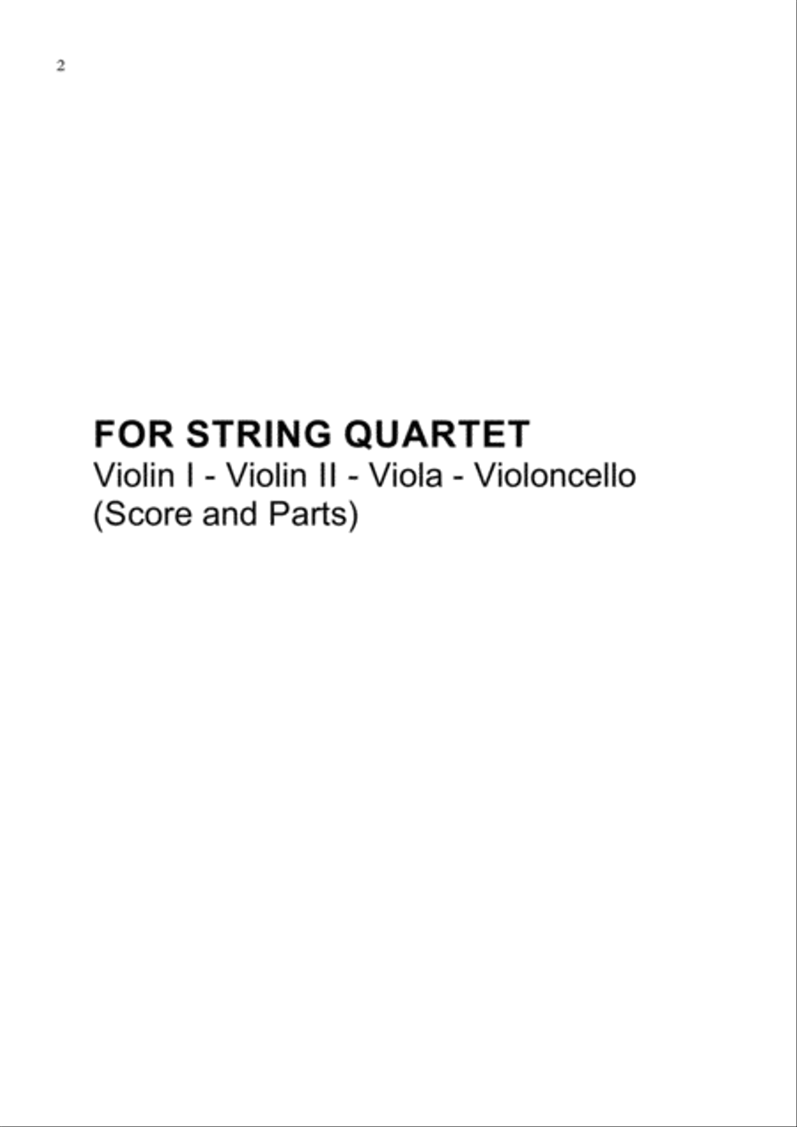 Always String Quartet scores gallery preview page 2