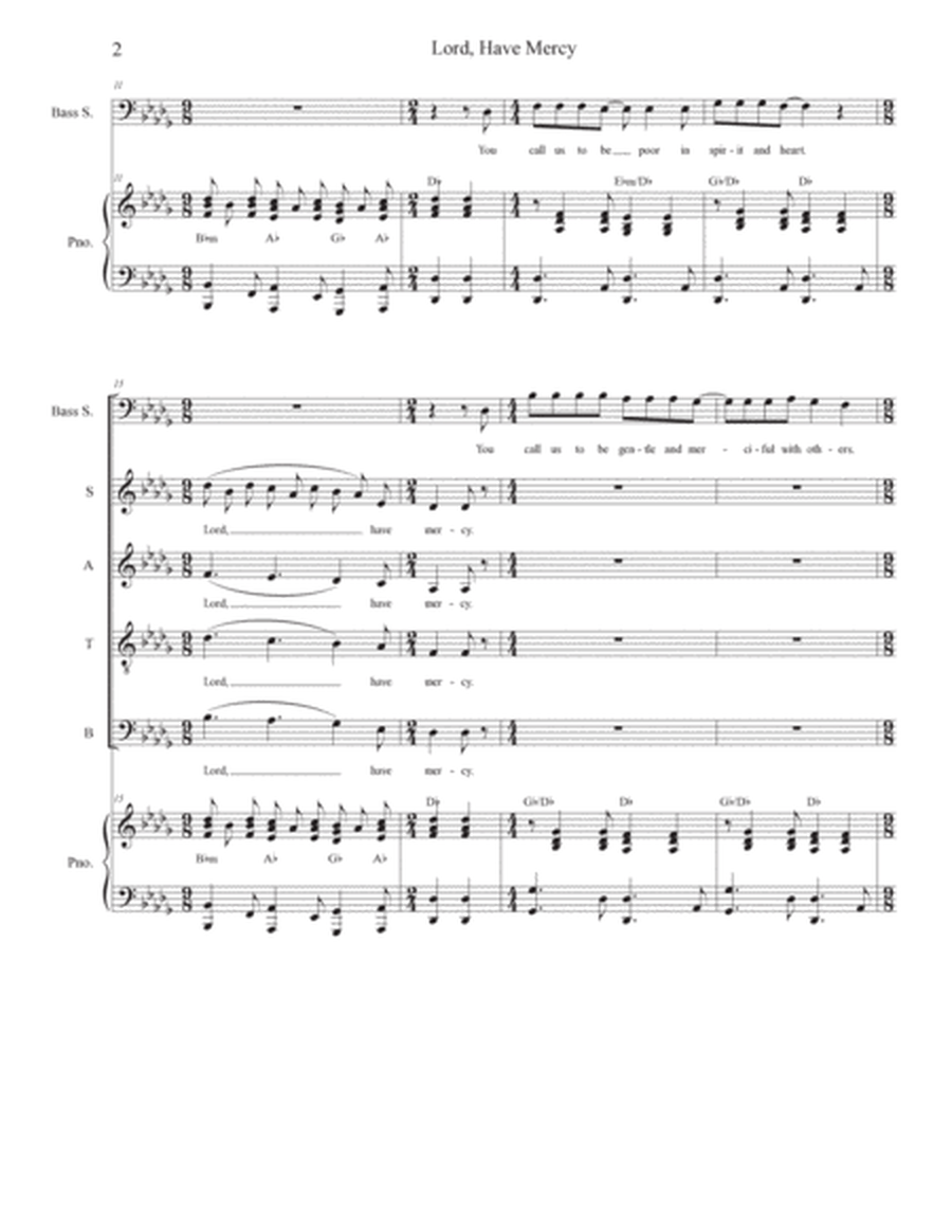 Lord, Have Mercy (Bass solo and SATB) ("Mass of Peace and Justice") image number null