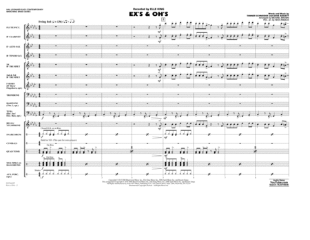 Ex's & Oh's - Conductor Score (Full Score)