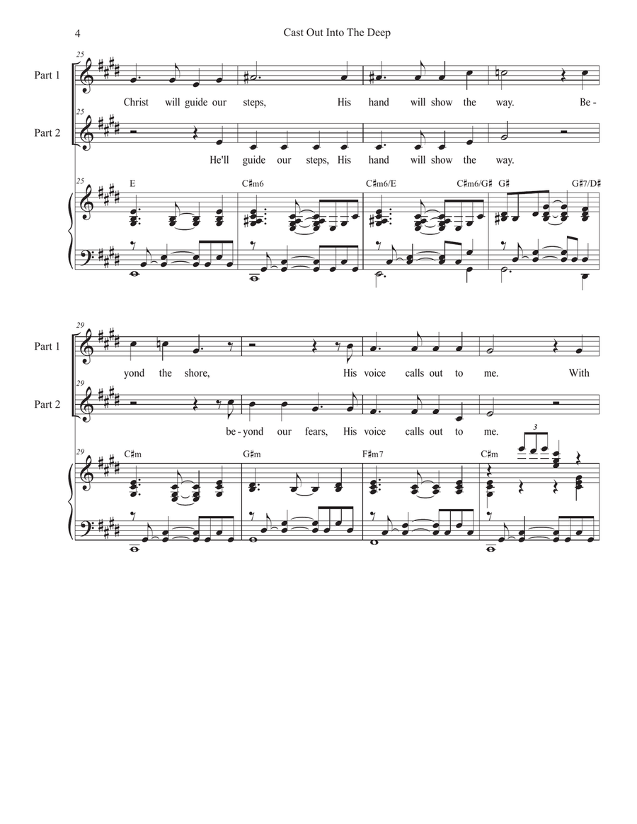 Cast Out Into The Deep (2-part choir) 2-Part scores gallery preview page 4