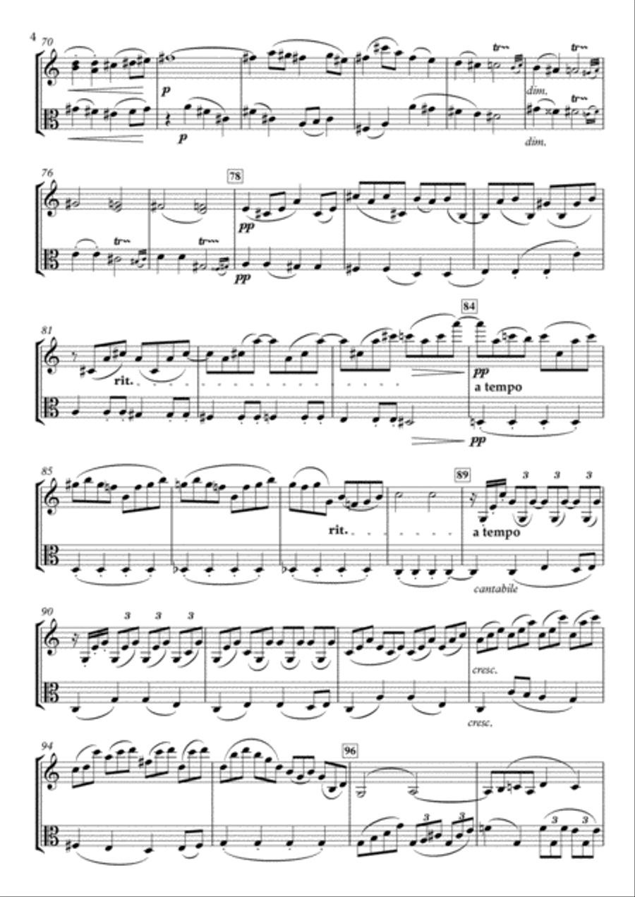 Suite for Violin and Viola, Op.109 String Duet scores gallery preview page 4