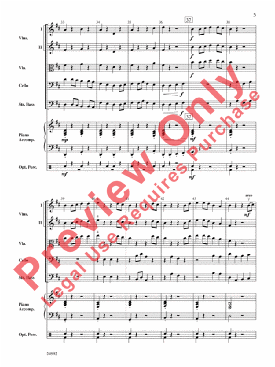 March of the Mathemagicians String Orchestra scores gallery preview page 6