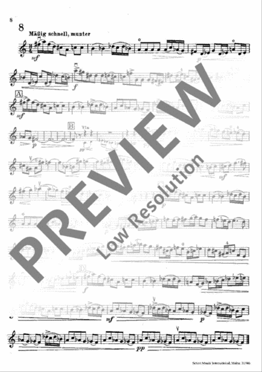 Eight Pieces Violin scores gallery preview page 9