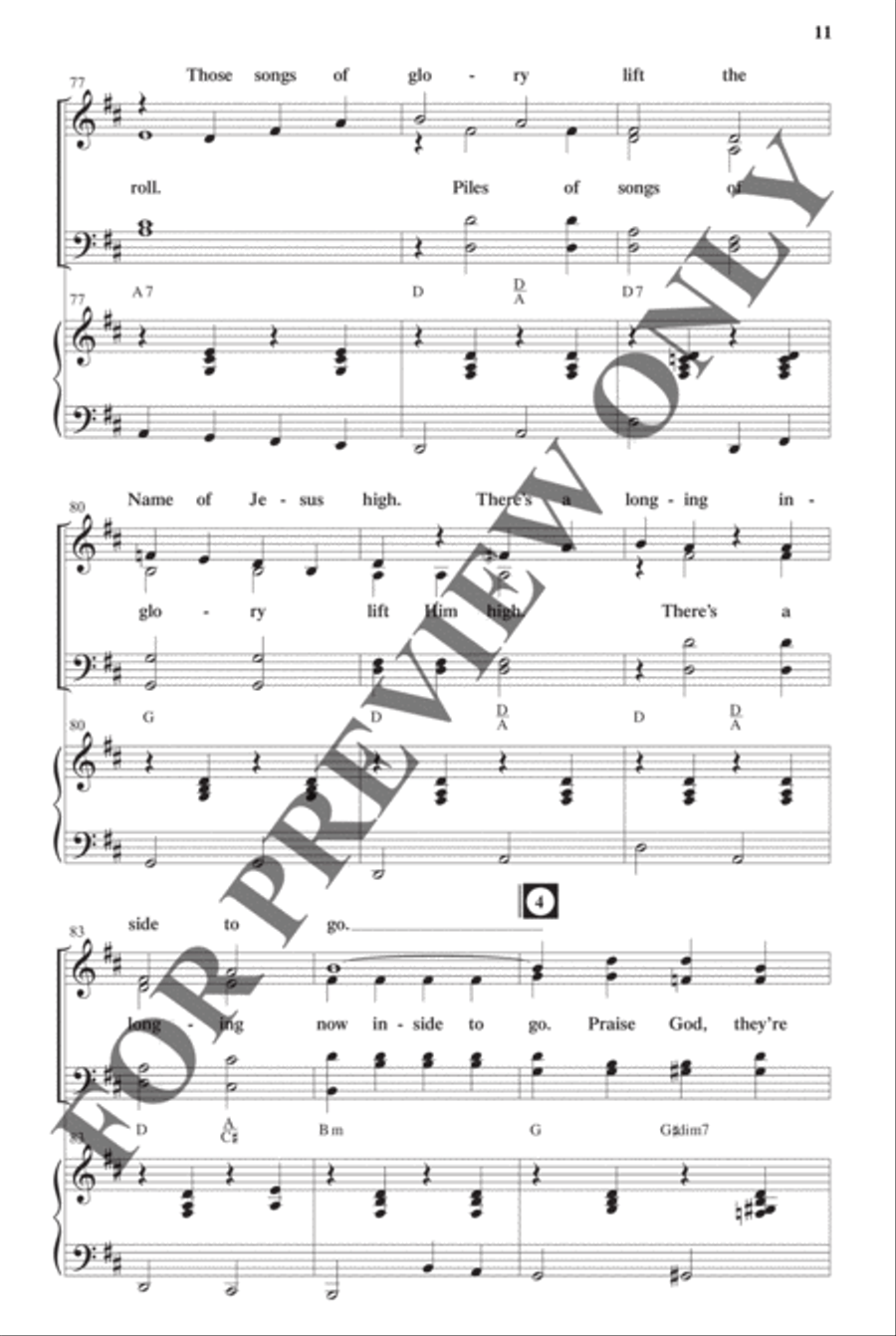 Southern Gospel Songs, Volume 2 - Choral Book Choir scores gallery preview page 12