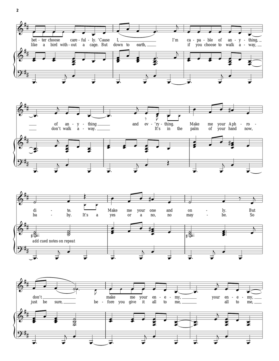 Dark Horse Dark Horse Piano, Vocal, Guitar scores gallery preview page 2