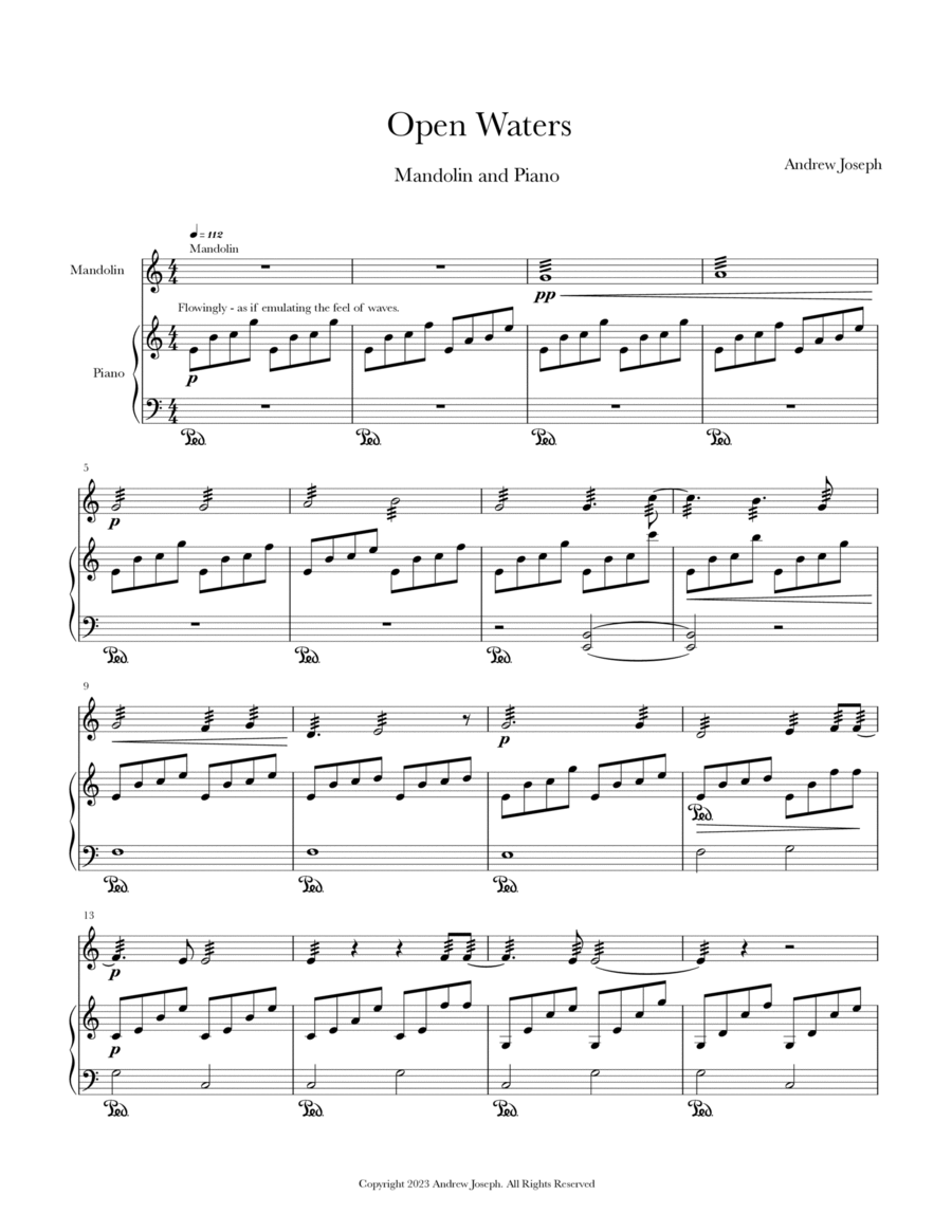 Open Waters Chamber Music scores gallery preview page 1