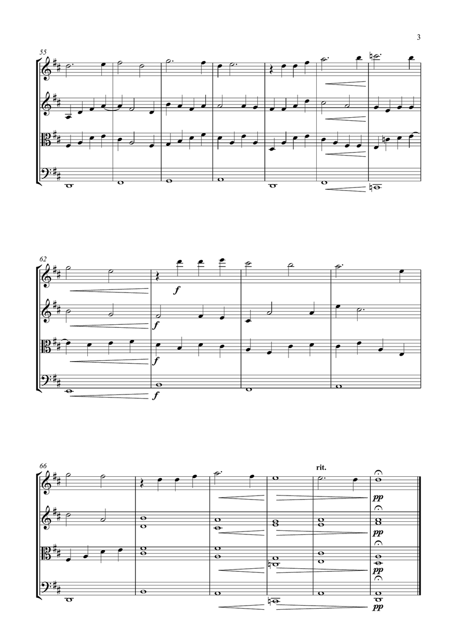 Legends Of The Fall String Quartet scores gallery preview page 3
