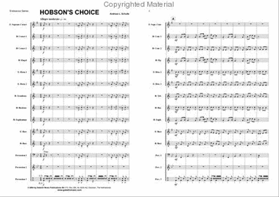 Hobson's Choice Hobson's Choice Brass Band scores gallery preview page 2