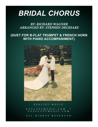 Book cover for Bridal Chorus (Duet for Bb-Trumpet and French Horn - Piano Accompaniment)