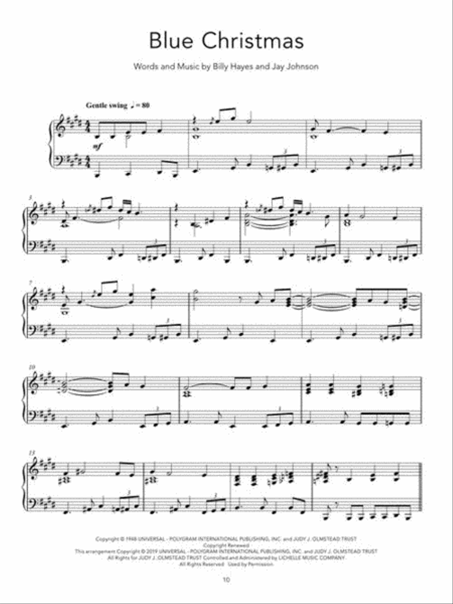 Peaceful Christmas Piano Solos Piano Solo scores gallery preview page 7