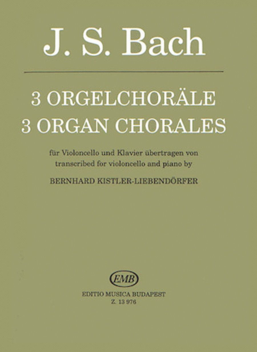 Three Organ Chorales Organ scores gallery preview page 1