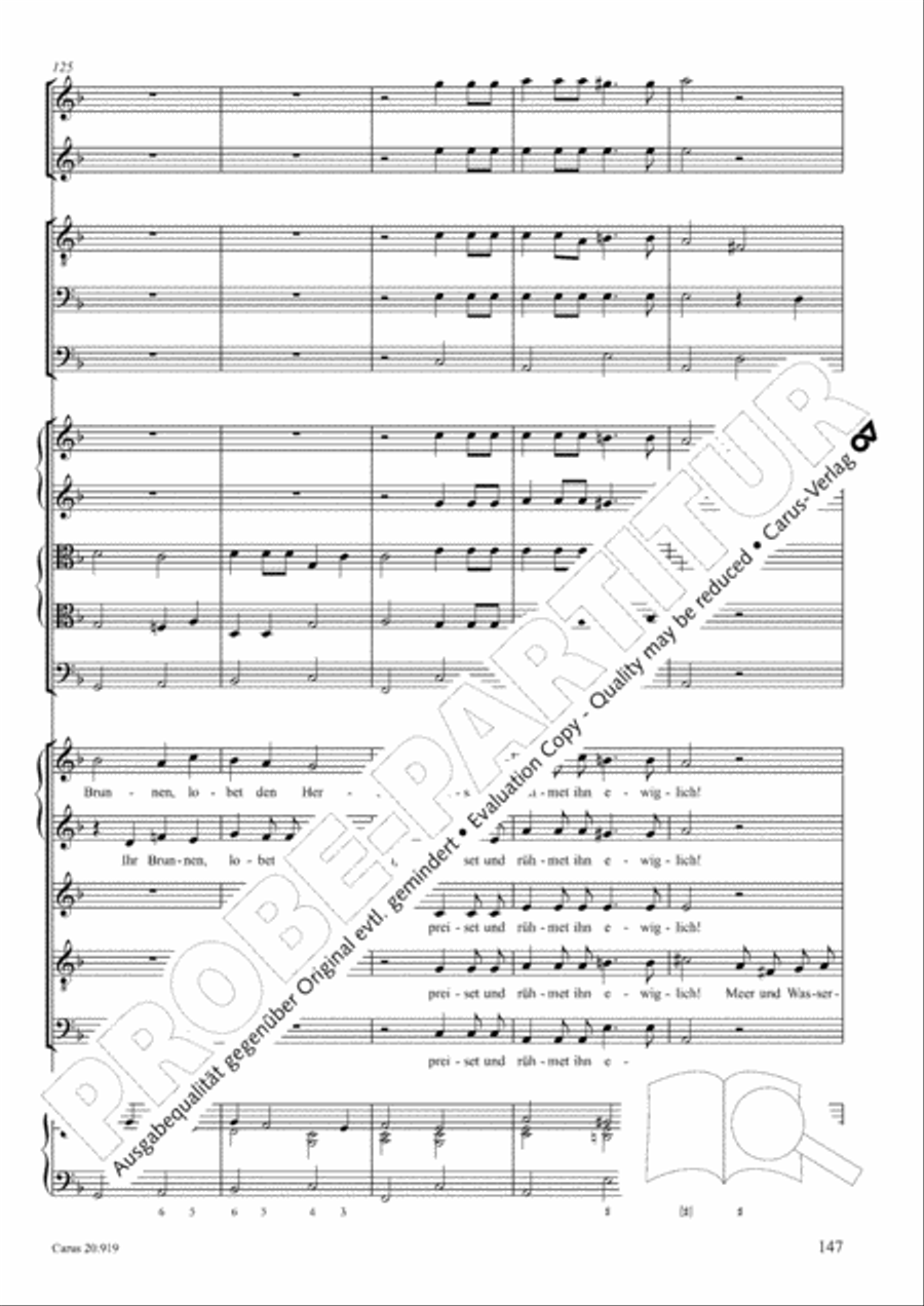 Opera varia I. Works with 1-7 parts (Complete edition, vol. 19) [Werke mit 1-7 obligaten Stimmen] Score scores gallery preview page 204