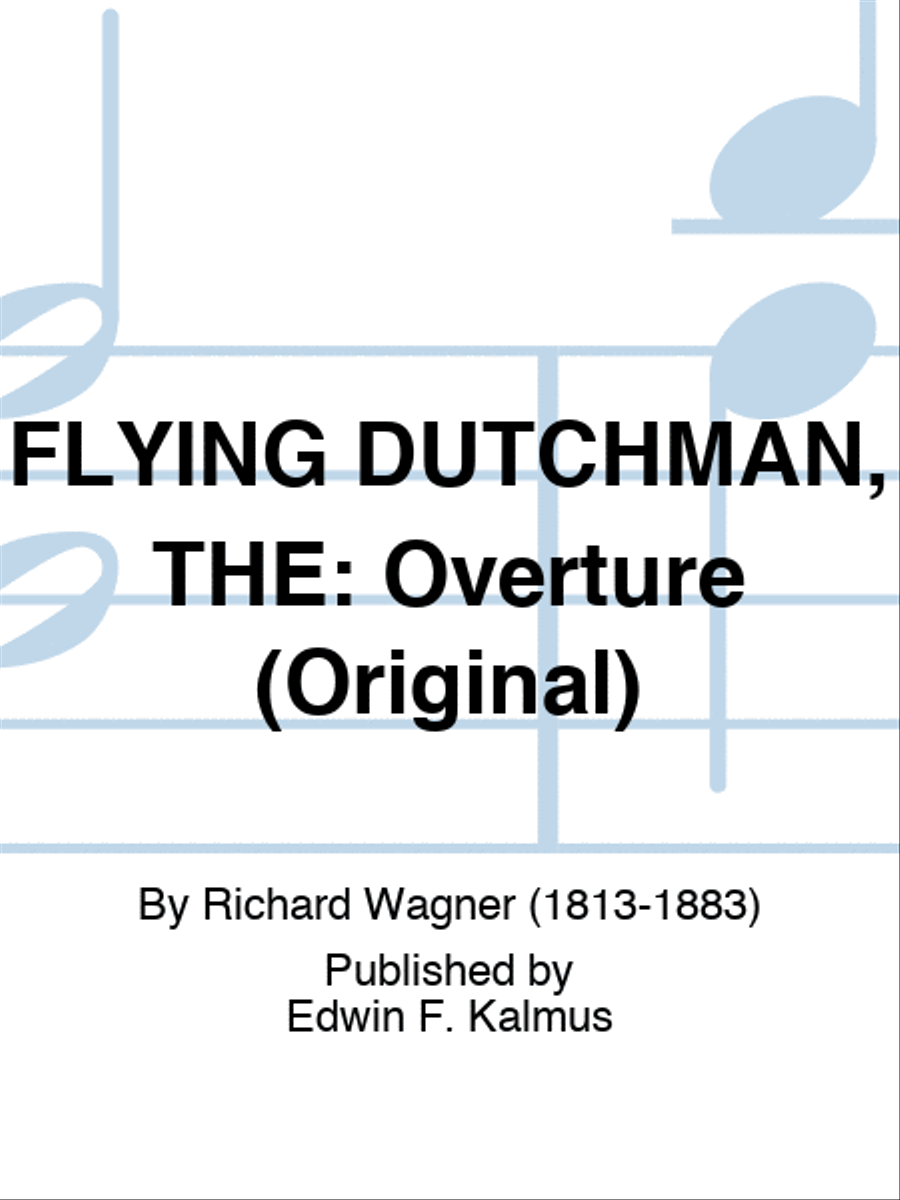 FLYING DUTCHMAN, THE: Overture (Original) Set of Parts scores gallery preview page 1