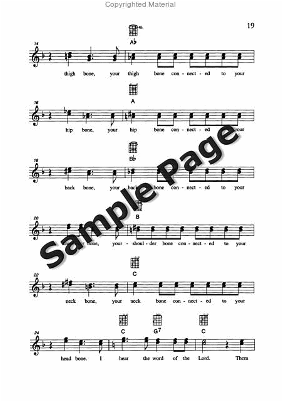 Best of Spirituals & Gospels Acoustic Guitar scores gallery preview page 20