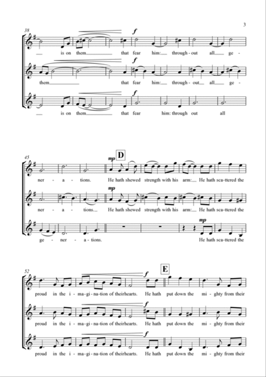 Cantabrigian Canticles (for unaccompanied SSA choir) SSA scores gallery preview page 3